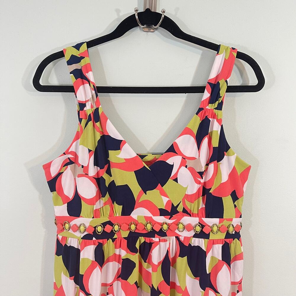 Ruby Rd. Women's Multicolor Graphics Sleeveless Maxi Dress Size S - Picture 3 of 8
